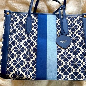 Kate spade jacquard spade flower tote